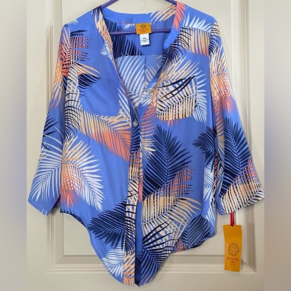 RubyRoad Sz-PM 🦋💙The Prettiest Blue EVER💙🦋Very Versatile-Open, Tied , Tucked - Picture 11 of 16